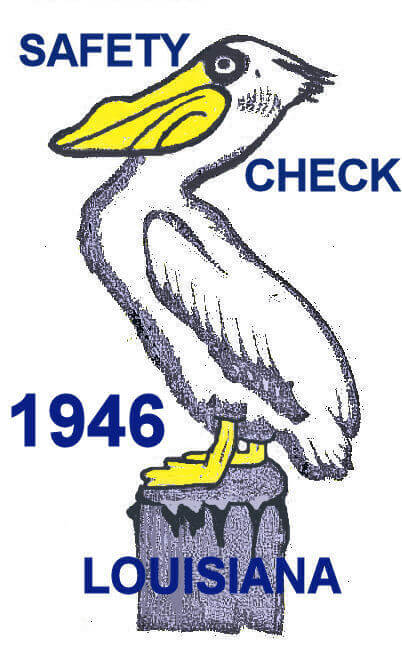 (image for) 1946 Louisiana Safety check Inspection sticker